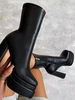 Side Zip Platform Boots