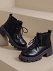 Side Zip Platfrom Combat Boots