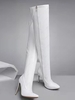 Side Zip Stiletto Heel Pointed Toe Over-the-knee Boots