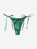 Silky Tie Bikini Bottom M Green