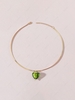 Simple Glass Heart Pendant Necklace