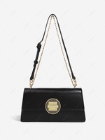 Simple Half Chain Strap Shoulder Bag