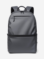 Simple PU Solid Color Backpack