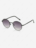 Simple Style Circular Shape Metal Sunglasses