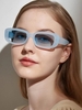 Simple Style Colorful Transparent Wide Frame Sunglasses