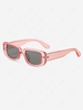Simple Style Colorful Transparent Wide Frame Sunglasses