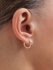 Simple Style Cross Coil Shape Earrings