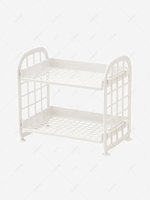 Simple Style Double-layer Fold Desktop Storage Rack