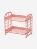 Simple Style Double-layer Fold Desktop Storage Rack