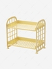 Simple Style Double-layer Fold Desktop Storage Rack