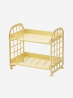 Simple Style Double-layer Fold Desktop Storage Rack