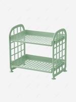 Simple Style Double-layer Fold Desktop Storage Rack