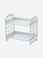 Simple Style Double-layer Fold Desktop Storage Rack