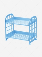 Simple Style Double-layer Fold Desktop Storage Rack