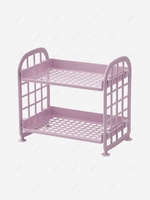 Simple Style Double-layer Fold Desktop Storage Rack