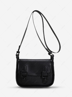 Simple Style PU Crossbody Bag