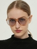 Simple Style Round Shape Sunglasses