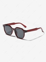 Simple Style Round Shape Sunglasses