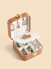 Simple Style Solid Color Portable Jewelry Storage Box