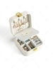 Simple Style Solid Color Portable Jewelry Storage Box