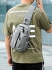 Simple Style Solid Color Sports Sling Bag