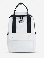 Simple Style Solid Color Student Backpack