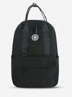 Simple Style Solid Color Student Backpack