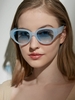 Simple Style Wide Frame Sunglasses