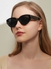 Simple Style Wide Frame Sunglasses