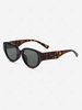 Simple Style Wide Frame Sunglasses