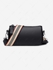 Simple Style Wide Strap Crossbody Bag