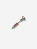 Single Punk Screw Stud Earring