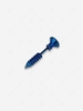 Single Punk Screw Stud Earring
