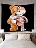 Skeleton Bear Graphic Tapestry