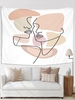 Sketching Lips Pattern Tapestry