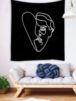 Sketching Pattern Wall Hanging Tapestry