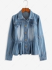Skirted Denim Jacket M Blue