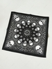 Skull Paisley Collage Print Bandana