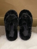 Solid Color Criss Cross Fuzzy Slippers