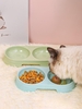 Solid Color Double Pet Bowl