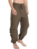 Solid Color Drawstring Beam Feet Casual Pants L Brown bear