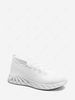 Solid Color Knit Detail Breathable Cloth Shoes