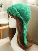 Solid Color Knitted Trapper Hat