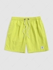 Solid Color Label Design Casual Drawstring Shorts Xl Yellow
