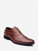 Solid Color Lace-Up Front Business Formal Shoes