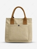 Solid Color Large Capacity Canvas Tote Bag