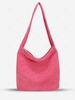 Solid Color Large Capacity Corduroy Shoulder Bag