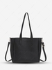 Solid Color Large Capacity Handle Crossbody Bag