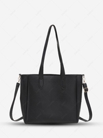 Solid Color Large Capacity Handle Crossbody Bag
