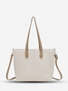 Solid Color Large Capacity Handle Crossbody Bag